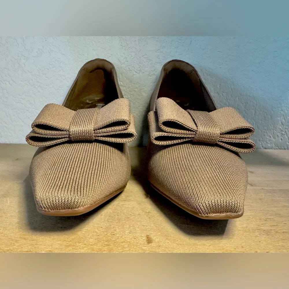 Vivaia NEW Titli Pro Square Point Toe Chunky Block Heels In Espresso Women’s 9.5